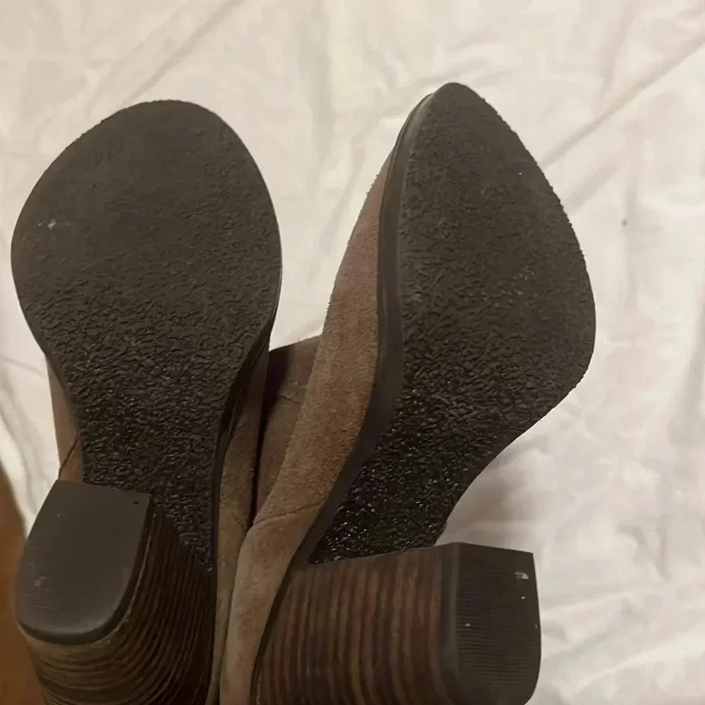 Steve Madden over the knee tan suede leather boots size 6.5 - Picture 4 of 7